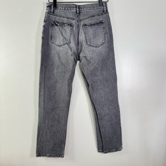 LOFT Ann Taylor High Waist Straight Crop Jeans Womens 26/2 Gray Denim Casual - Picture 6 of 11